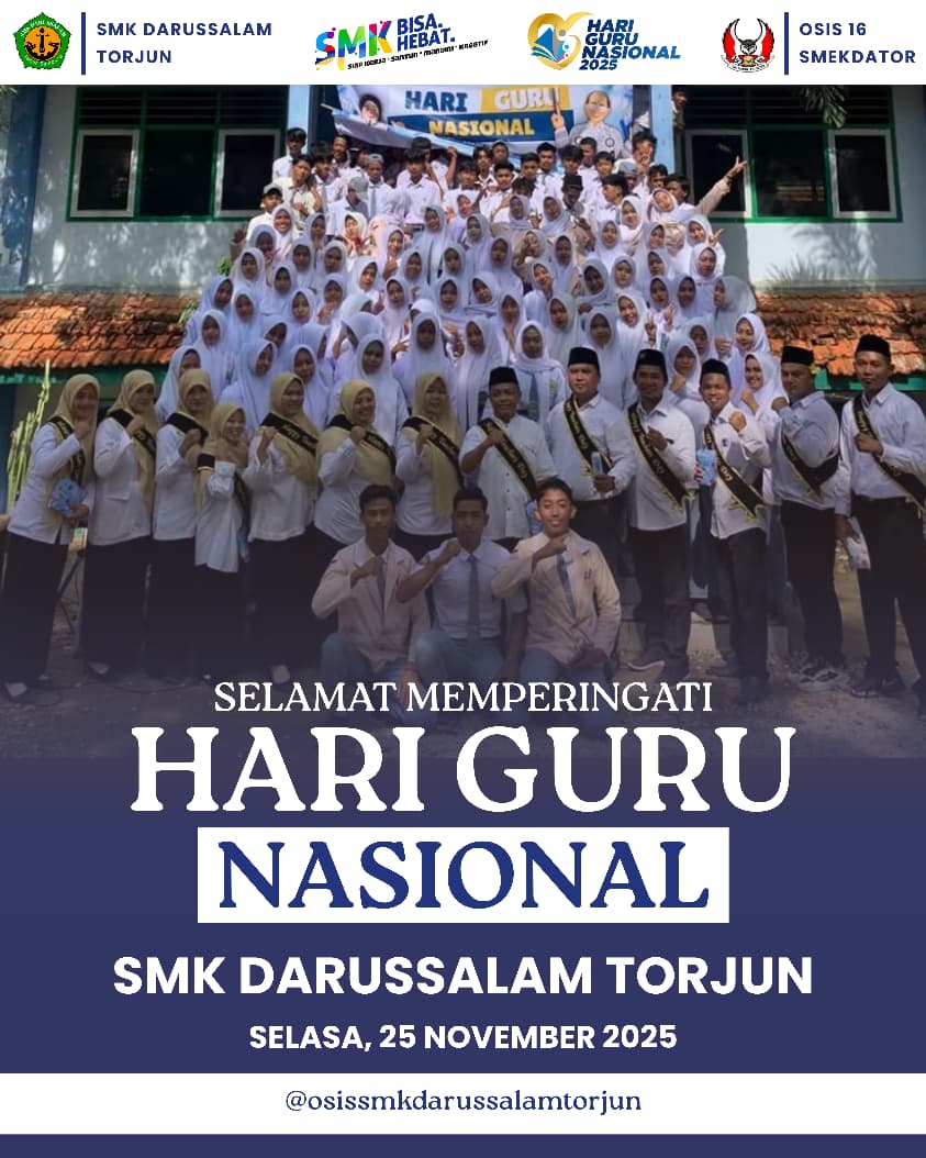 Peringatan hari guru Nasional SMKS Darussalam 